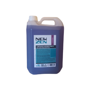 Bidón de 5 litros de limpiador aromatizante, multiuso para superficies. Fragancias: lavanda, pino, cherry y limón. Marca New Zen.