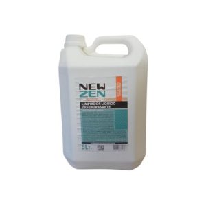Bidón de 5 litros, limpiador líquido desengrasante para cocinas, listo para usar. Marca New Zen. Remueve hasta la grasitud más rebelde.