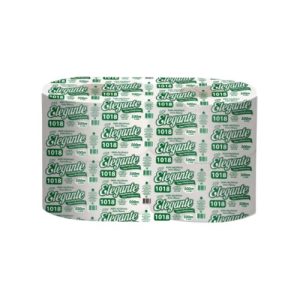 Papel higiénico premium extra blanco, marca Elegante, rollos bobinas 500 metros cada uno. Paquete de 2. Venta por mayor.