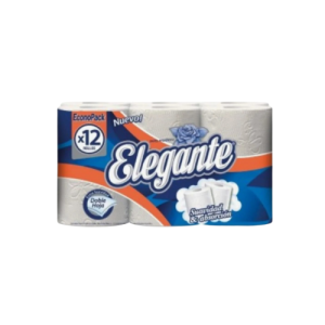 Pack Papel Higiénico Elegante doble hoja 12 x 30 Mts c/u